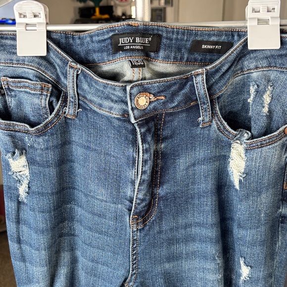 Judy Blue Denim - Judy Blue Distressed Denim Skinny Jeans